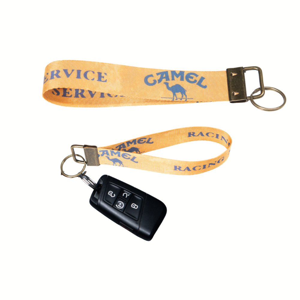 F1 Vintage Camel Racing Wristlet Keychain