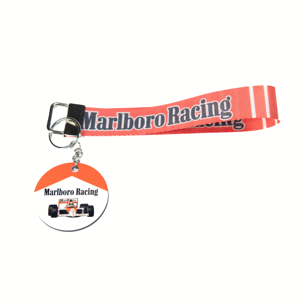 F1 Vintage Marlboro Racing Team Wristlet Lanyard & Keychain Set