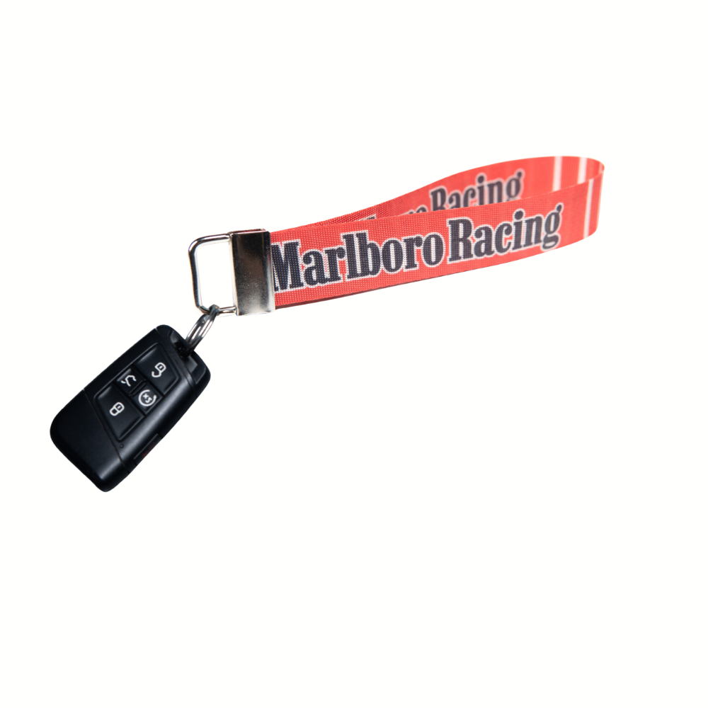 F1 Vintage Marlboro Racing Team Wristlet Lanyard & Keychain Set