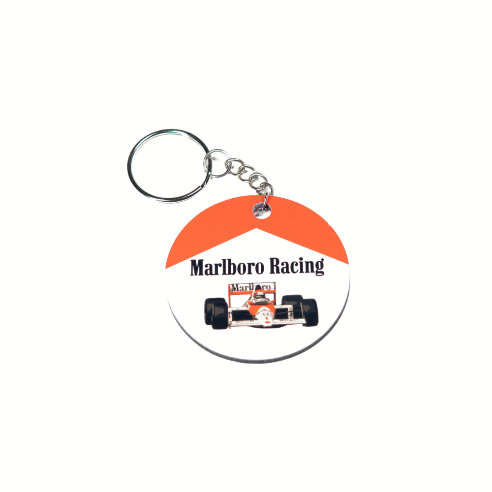 F1 Vintage Marlboro Racing Team Round 2x2" Keychain