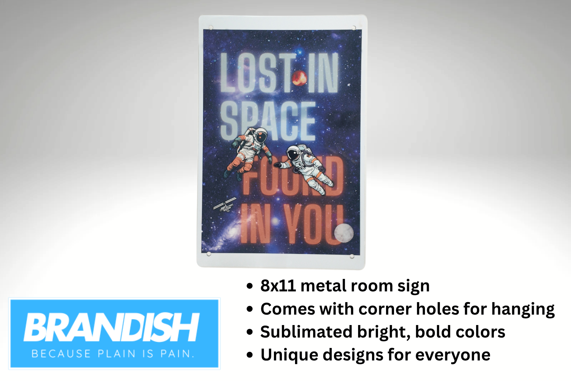 Lost In Space Found In You Metal Sign