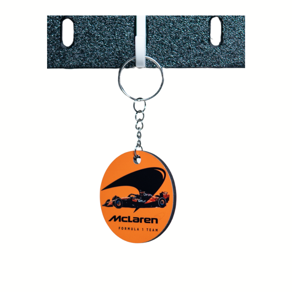 F1 McLaren Racing Team Round 2x2" Keychain