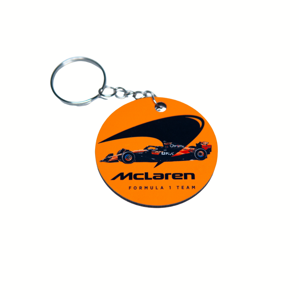 F1 McLaren Racing Team Round 2x2" Keychain