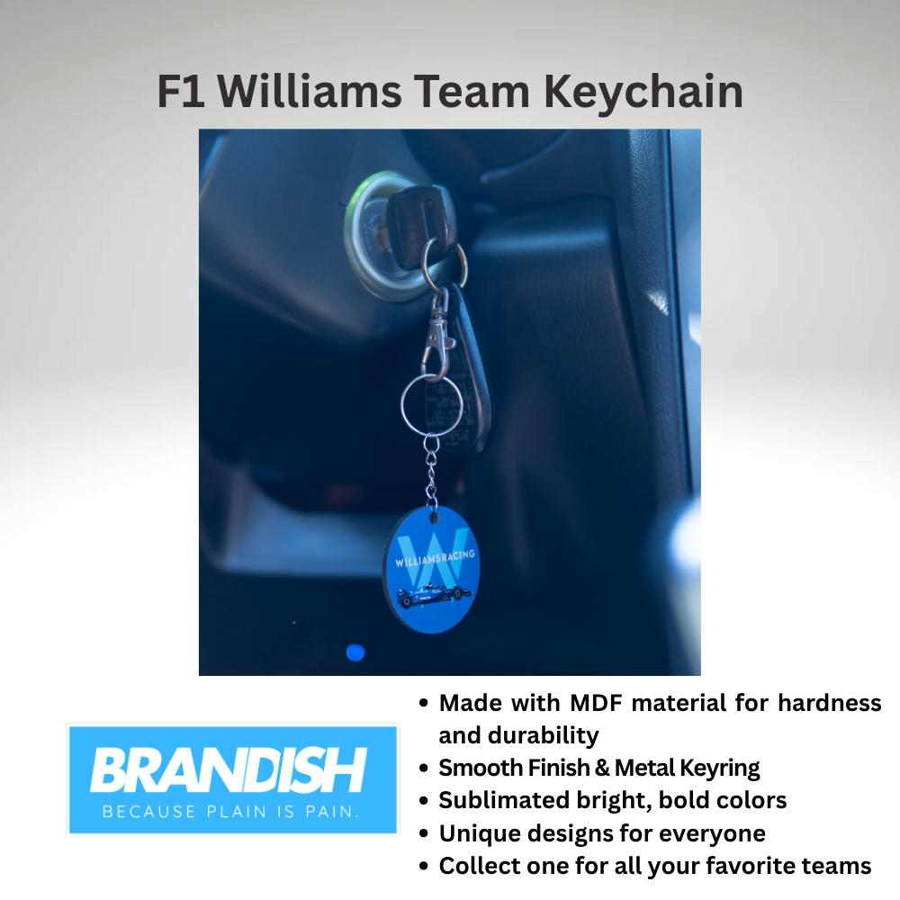F1 Williams Racing Team Round 2x2" Keychain