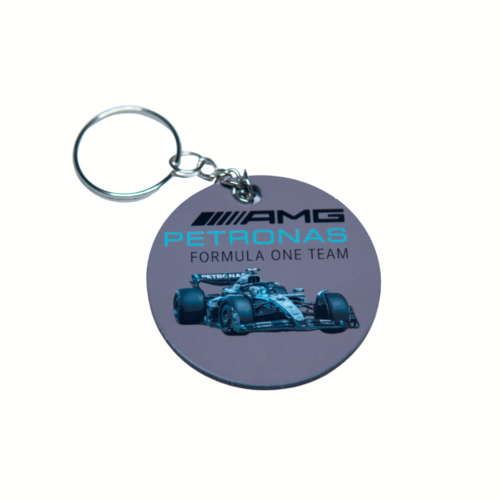 F1 Mercedes Racing Team Round 2x2" Keychain