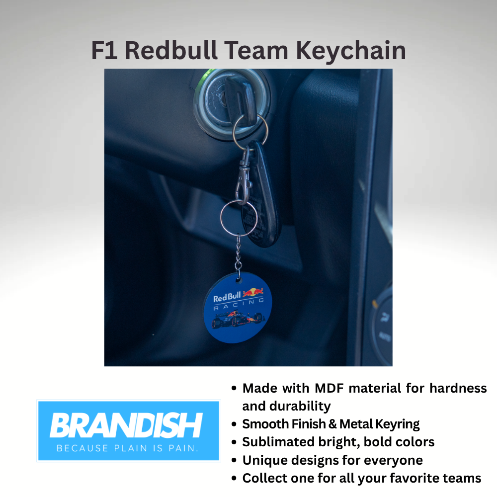 F1 Red Bull Racing Team Round 2x2" Keychain
