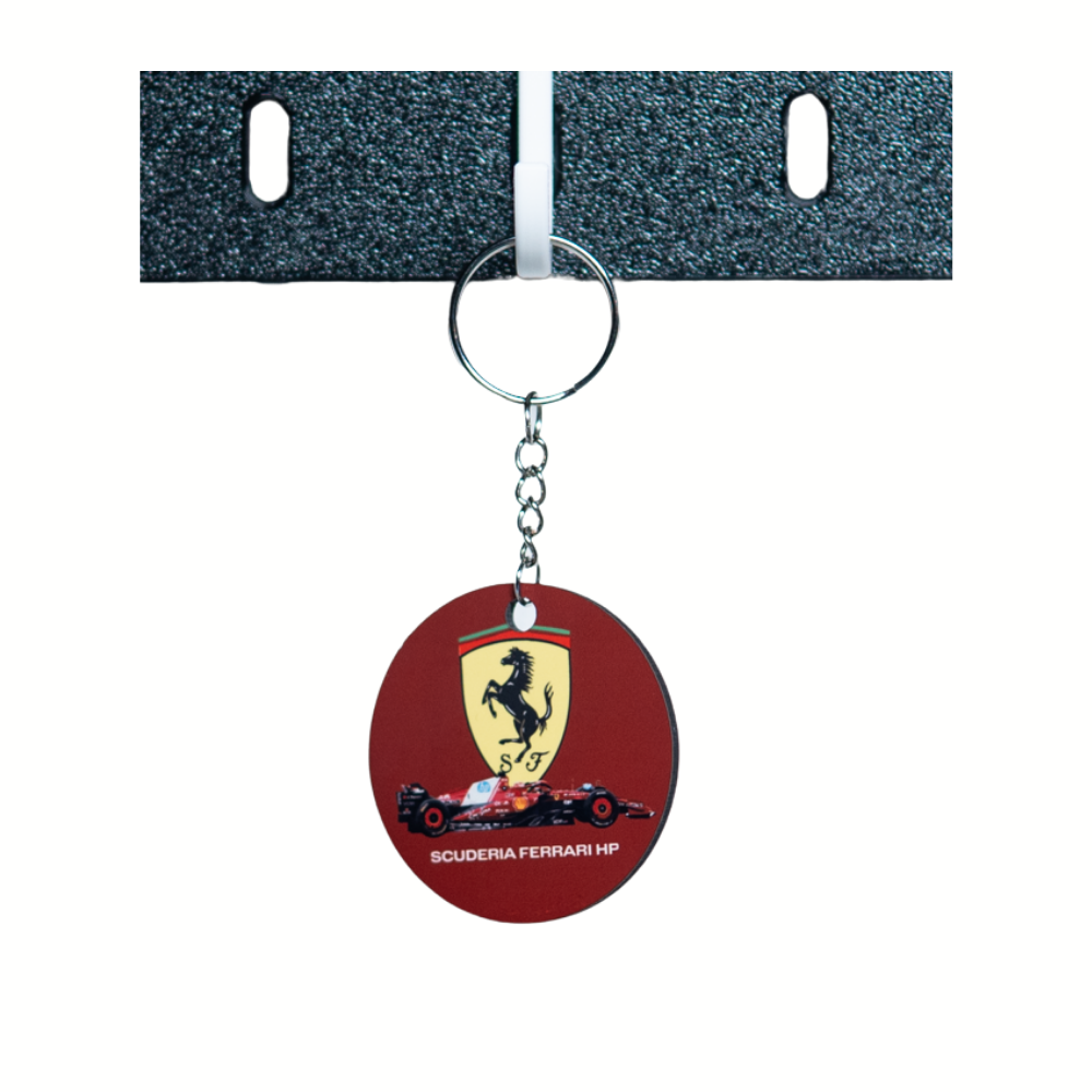 F1 Ferrari Racing Team Round 2x2" Keychain
