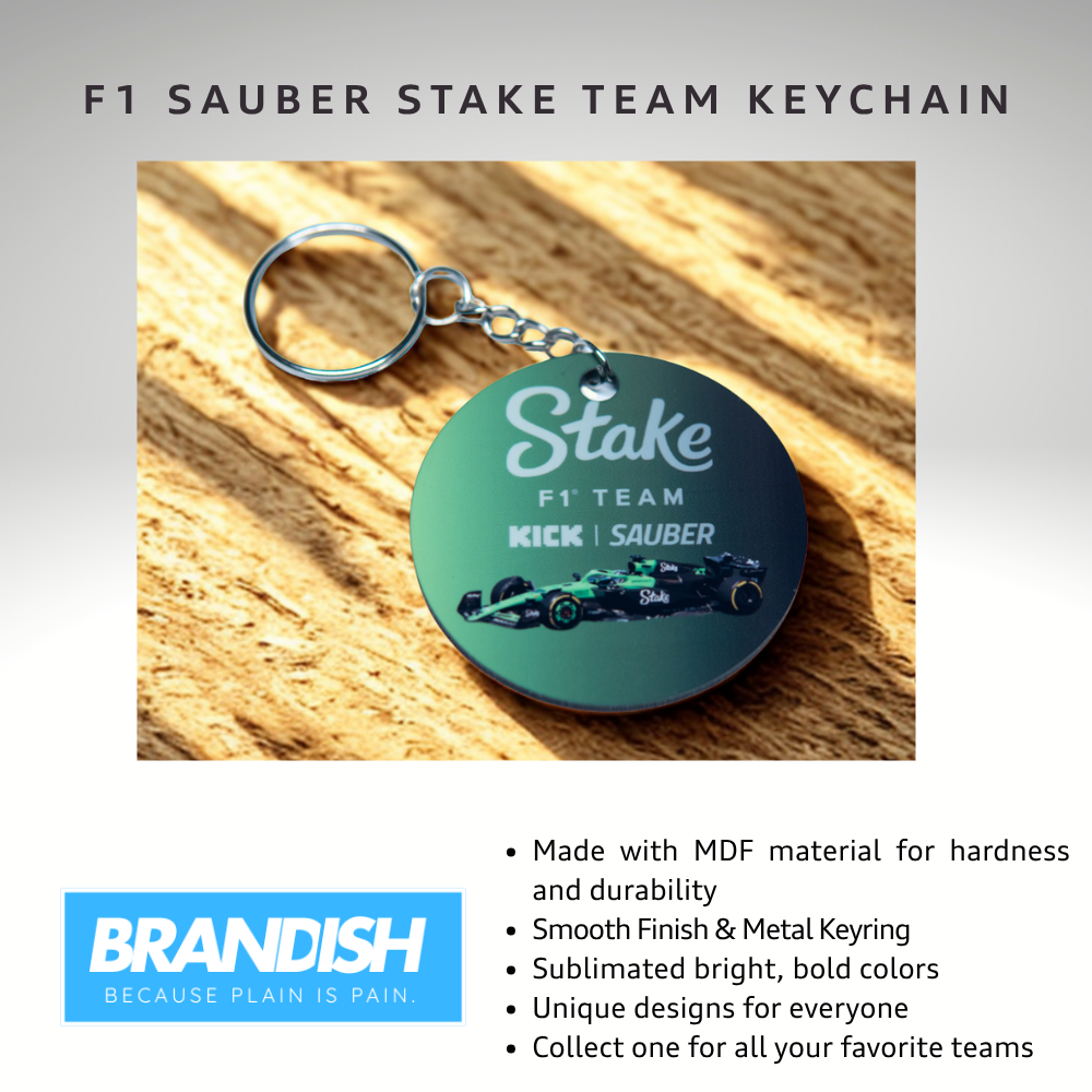 F1 Kick Sauber Racing Team Round 2x2" Keychain