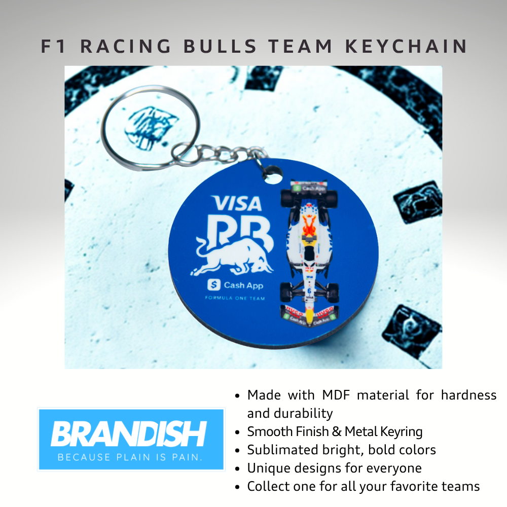 F1 Racing Bulls Racing Team Round 2x2" Keychain
