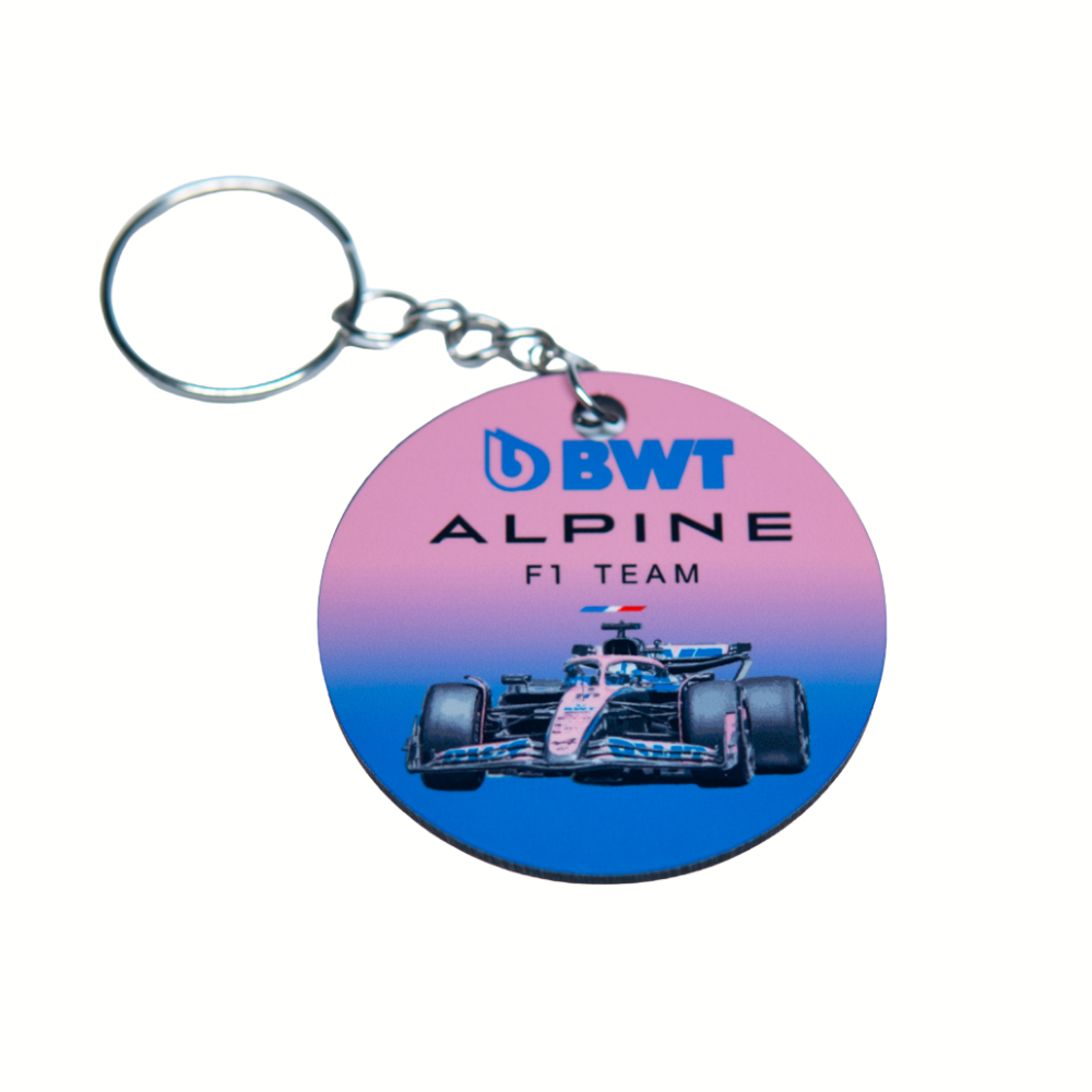 F1 Alpine Racing Team Round 2x2" Keychain