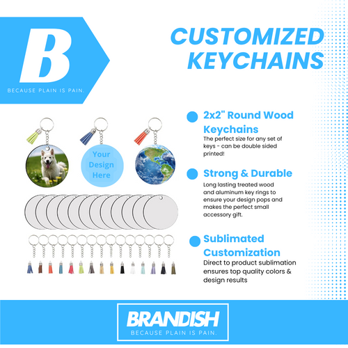 Custom 2x2" Round Keychain