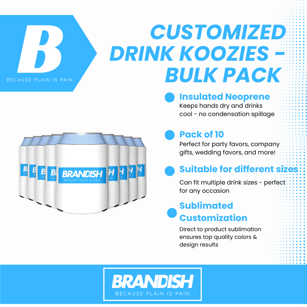 Custom Can Cooler Sleeves (10 Pack)
