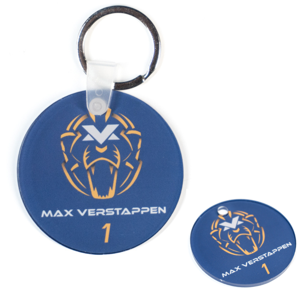 Max Racing-Inspired Round 2x2" Keychain
